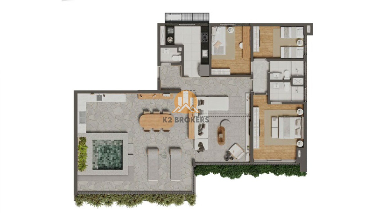  - Cobertura Penthouse de luxo em Cerqueira César: 3 quartos, sendo 1 suíte e 2 vagas - São Paulo-SP, 199m².