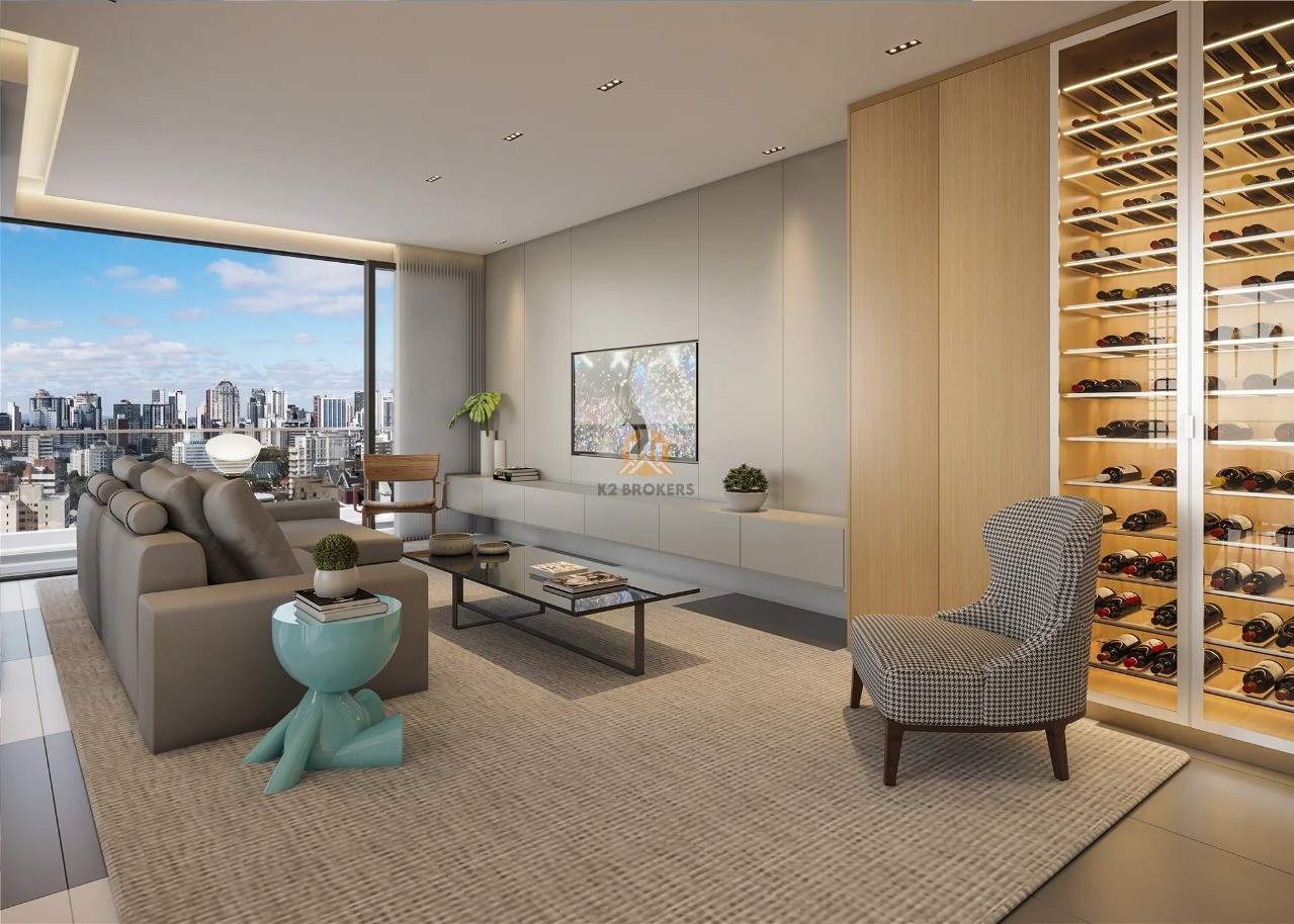  - Cobertura Duplex à venda no Centro, Curitiba/PR: 3 suítes e 4 vagas - 413,44 m²!