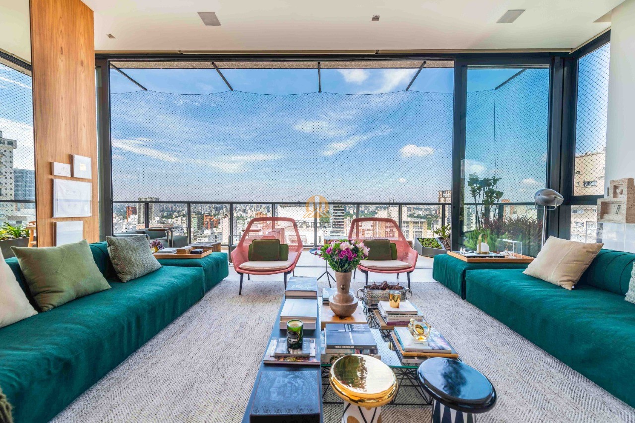  - Cobertura de luxo com 5 quartos, sendo 4 suítes e 5 vagas no Jardim Paulista, São Paulo-SP: 408m². Confira!