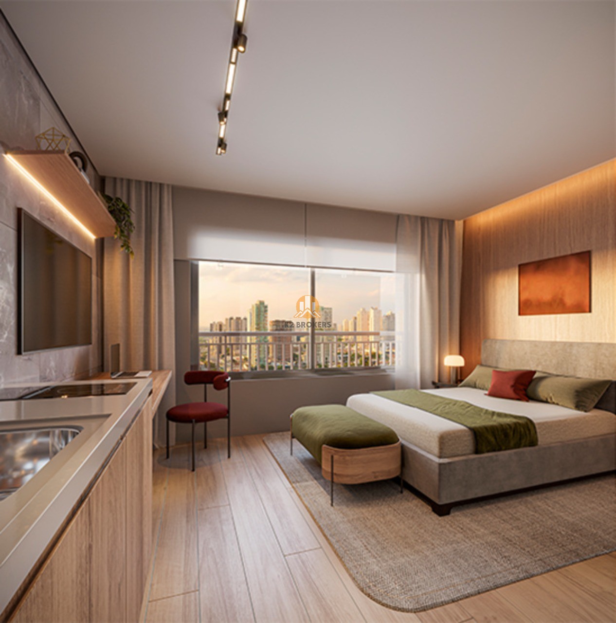  - Apartamento à venda, SANTO AMARO, com 1 quarto, 30,09m²