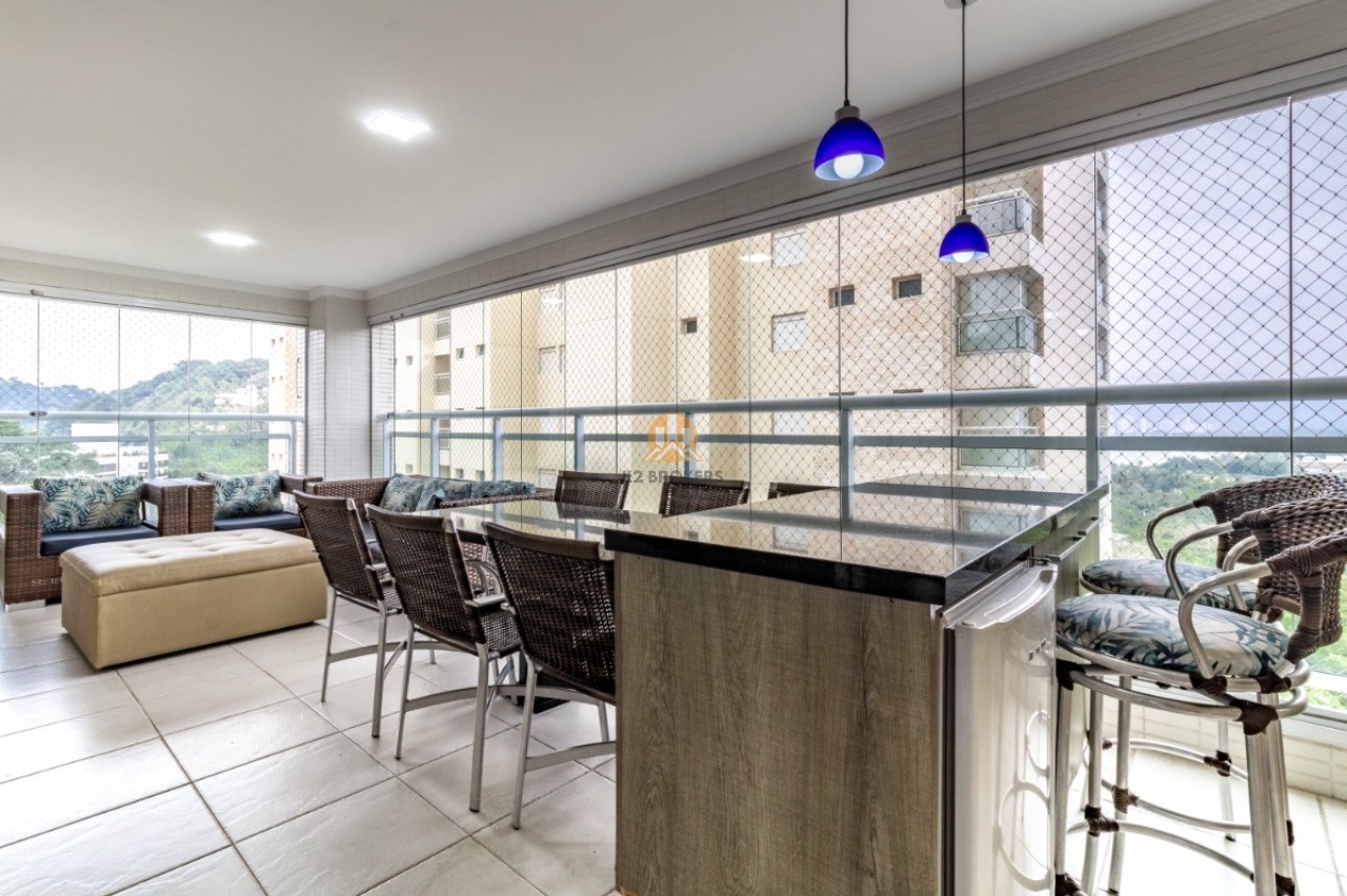  - Apartamento à venda em Guarujá-SP, Parque Enseada: 3 suítes e  2 vagas - 158m².