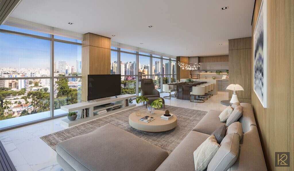 Apartamento à venda com 3 quartos - Cabral,Curitiba