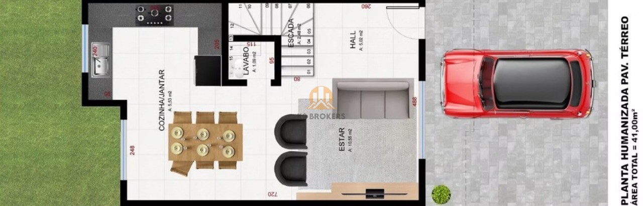  - Sobrado à venda em Curitiba-PR, Alto Boqueirão  3 quartos, 131,50m².